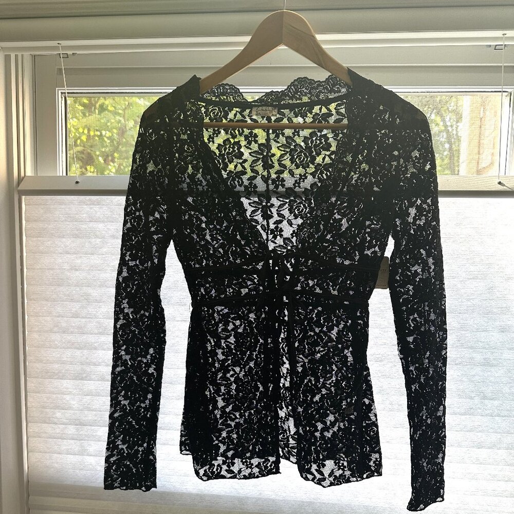 NWT Free People Lace Shirt (Size Small but fits like an XS)